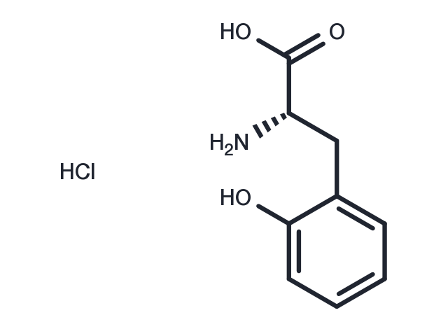 (S)-2-Amino-3-(2-hydroxyphenyl)propanoic acid hydrochloride Chemical Structure