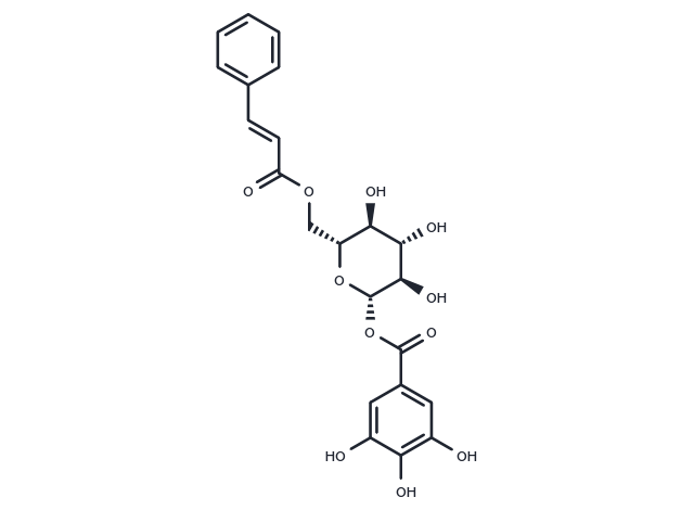 TargetMol Chemical Structure 1-O-galloyl-6-O-cinnamoylglucose