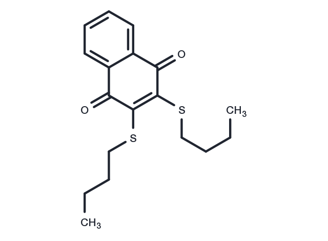 2,3-BIS(N-BUTYLTHIO)-1,4-NAPHTHALENEDION Chemical Structure