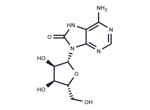 8-Hydroxyadenosine Chemical Structure