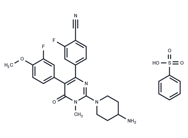 TargetMol Chemical Structure Pulrodemstat benzenesulfonate