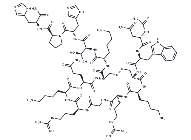 β-Amyloid precursor protein (96-110), cyclized (human) Chemical Structure