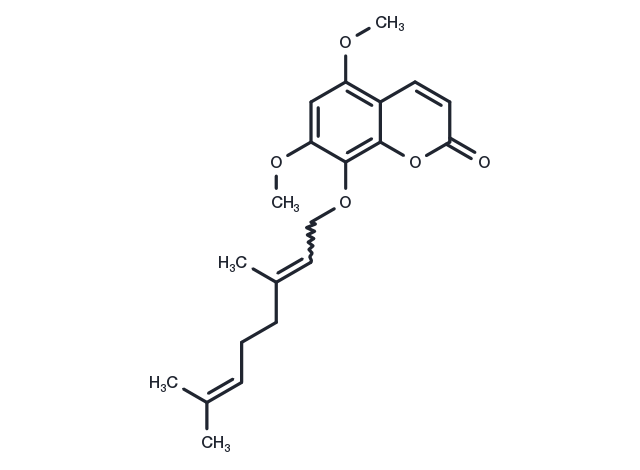 TargetMol Chemical Structure 8-Geranyloxy-5,7-dimethoxycoumarin