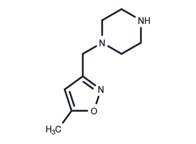 TargetMol Chemical Structure 1-[(5-methylisoxazol-3-yl)methyl]piperazine