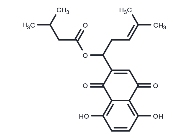 Isovalerylshikonin Chemical Structure