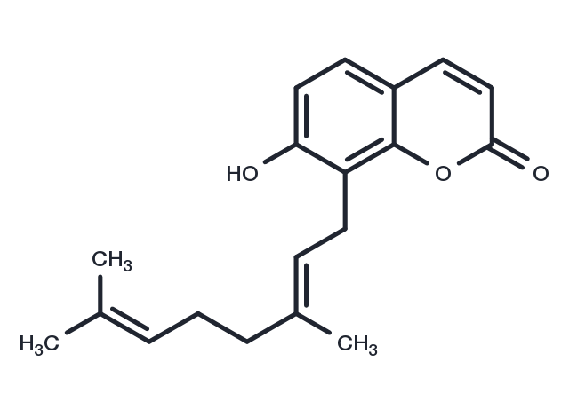 8-Geranyl-7-hydroxycoumarin Chemical Structure
