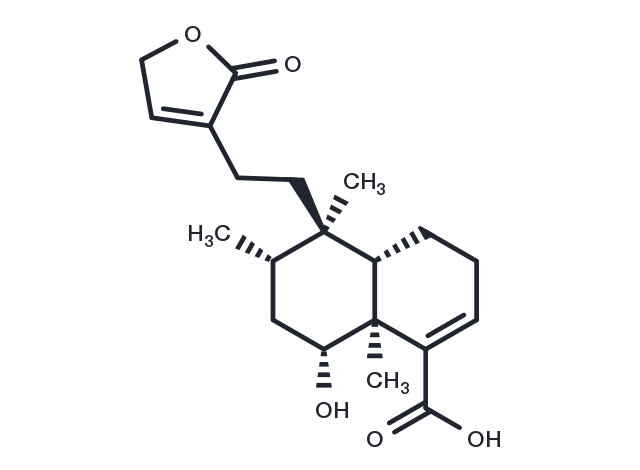 TargetMol Chemical Structure 6alpha-Hydroxycleroda-3,13-dien-16,15-olid-18-oic acid