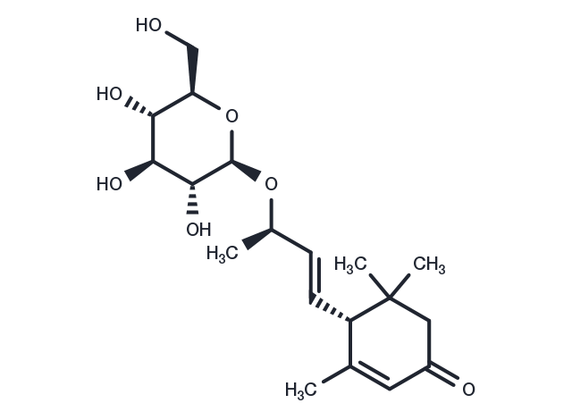 (6R,9R)-3-Oxo-α-ionol glucoside Chemical Structure