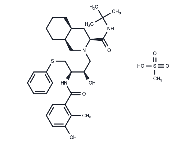 TargetMol Chemical Structure Nelfinavir Mesylate