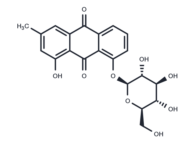 TargetMol Chemical Structure Chrysophanol 8-O-glucoside
