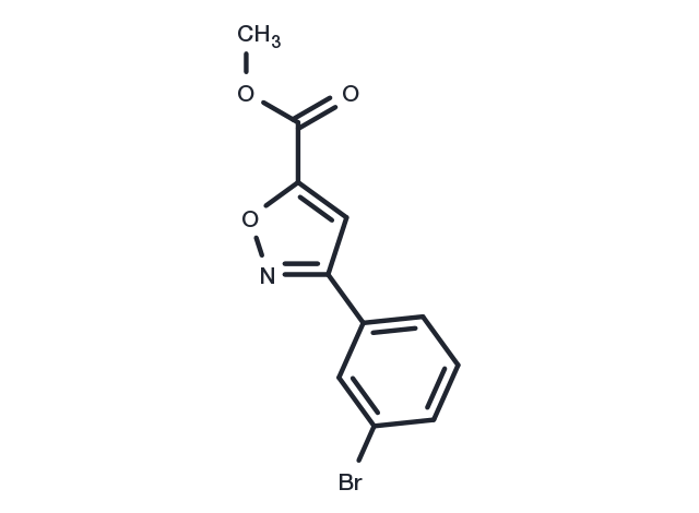 Methyl 3-(3-bromophenyl)-1,2-oxazole-5-carboxylate Chemical Structure