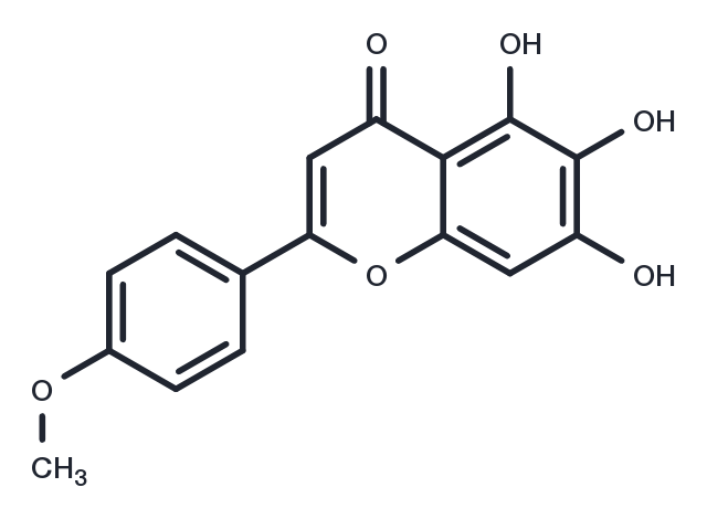 5,6,7-Trihydroxy-4'-methoxyflavone Chemical Structure