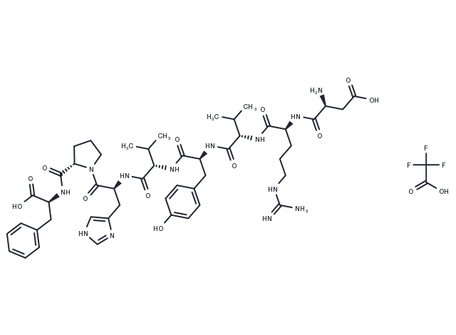 Angiotensin II 5-valine TFA Chemical Structure