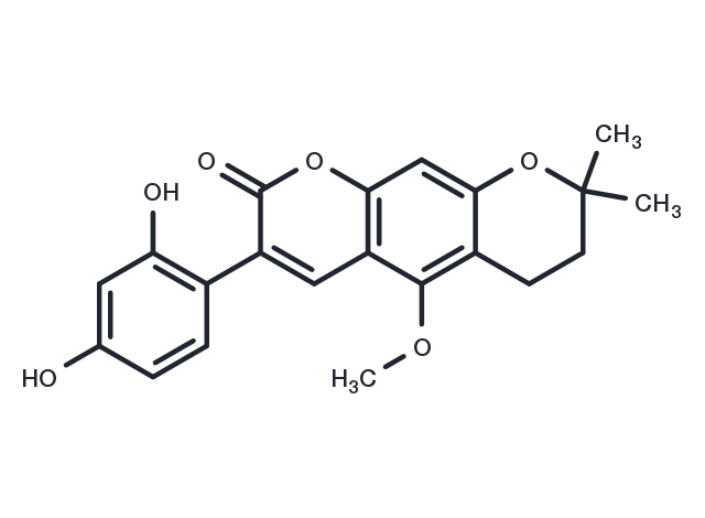 Isoglycycoumarin Chemical Structure