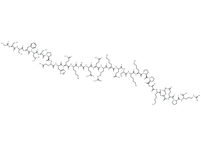 [Des-octanoyl]-Ghrelin (rat) Chemical Structure