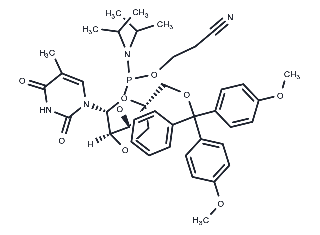 TargetMol Chemical Structure DMTr-LNA-5MeU-3-CED-phosphoramidite
