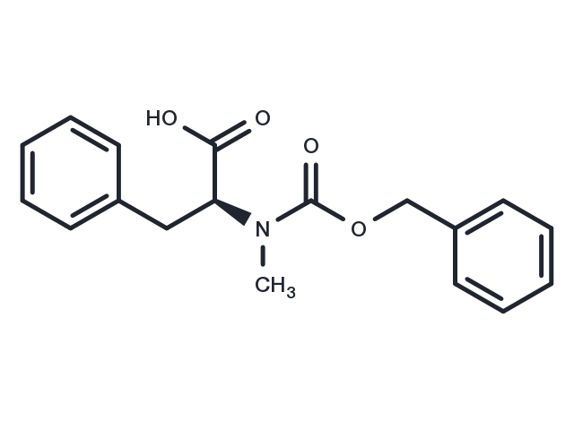 N-Carbobenzoxy-N-methyl-L-phenylalanine Chemical Structure