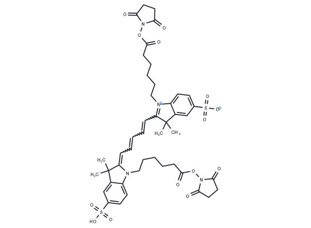 TargetMol Chemical Structure Sulfo-Cy5 diacid, SE