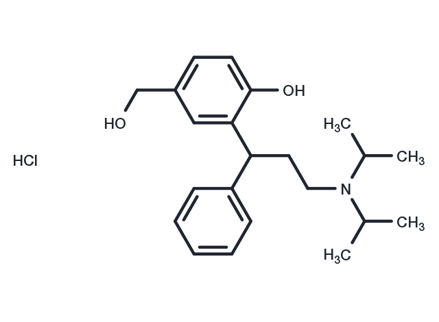 (Rac)-5-Hydroxymethyl Tolterodine hydrochloride Chemical Structure