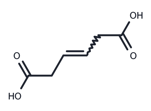Trans-​2-​butene-​1,​4-​dicarboxylic acid Chemical Structure