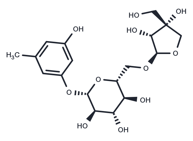 TargetMol Chemical Structure Orcinol 1-O-beta-D-apiofuranosyl-(1->6)-beta-D-glucopyranoside