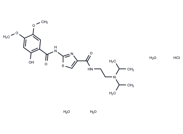TargetMol Chemical Structure Acotiamide monohydrochloride trihydrate