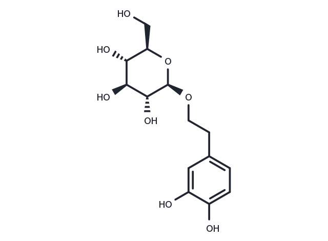 Hydroxytyrosol 1-O-glucoside Chemical Structure