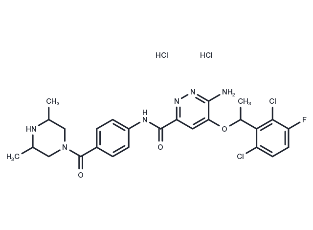 TargetMol Chemical Structure Ensartinib hydrochloride