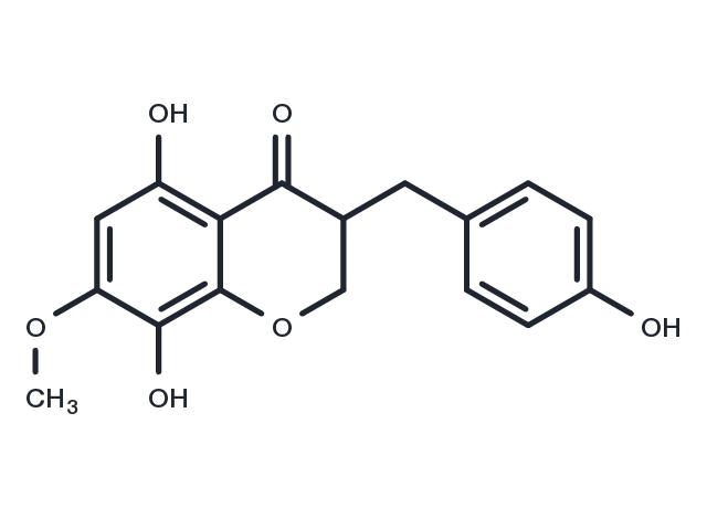 TargetMol Chemical Structure 8-O-Demethyl-7-O-methyl-3,9-dihydropunctatin