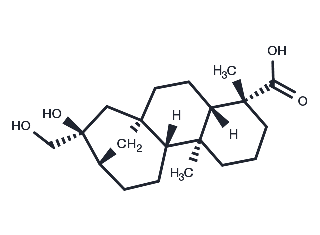 TargetMol Chemical Structure 16beta,17-Dihydroxy-ent-kaurane-19-oic acid