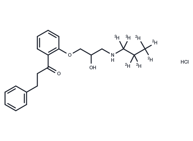 Propafenone D7 hydrochloride Chemical Structure