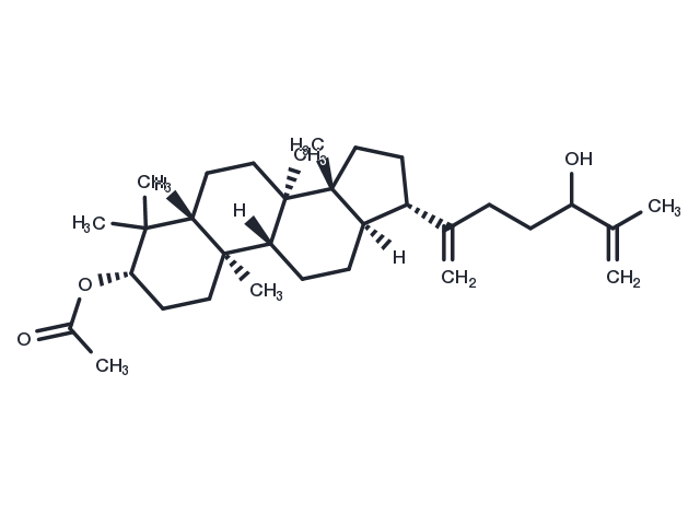 TargetMol Chemical Structure 3-Acetoxy-24-hydroxydammara-20,25-diene