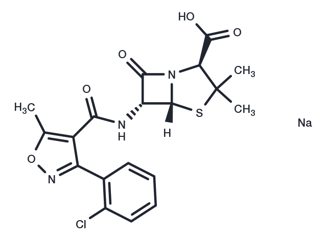 Cloxacillin Sodium Chemical Structure