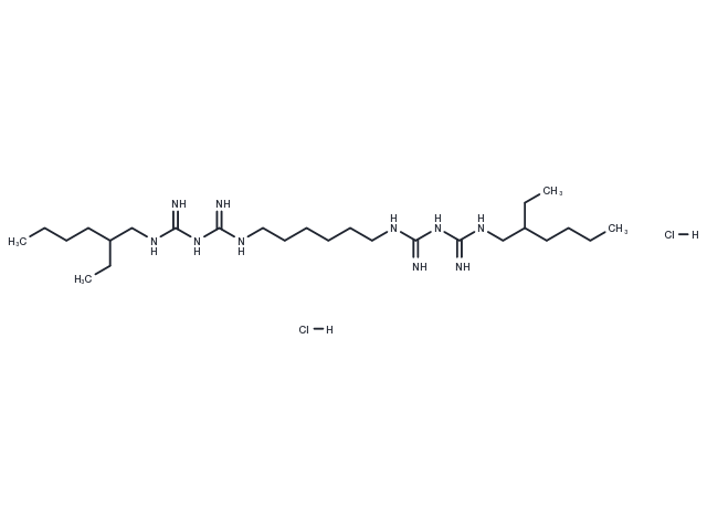 Alexidine dihydrochloride Chemical Structure