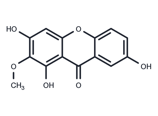 TargetMol Chemical Structure 1,3,7-Trihydroxy-2-methoxyxanthone