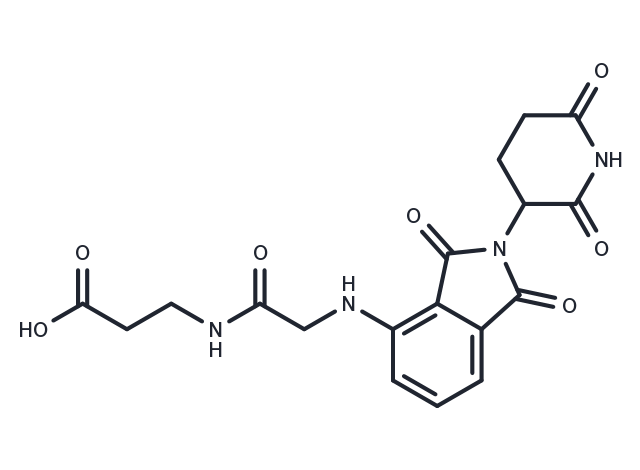 Pomalidomide-CH2CONH-C2-COOH Chemical Structure