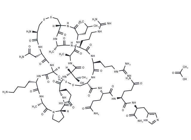 Apamin acetate Chemical Structure