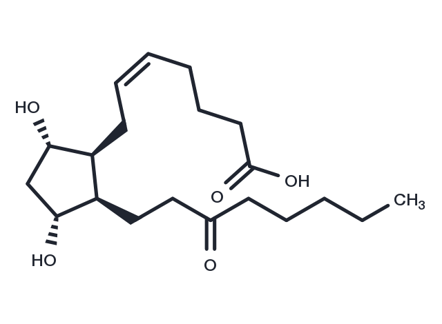 8-iso-13,14-dihydro-15-keto Prostaglandin F2α Chemical Structure