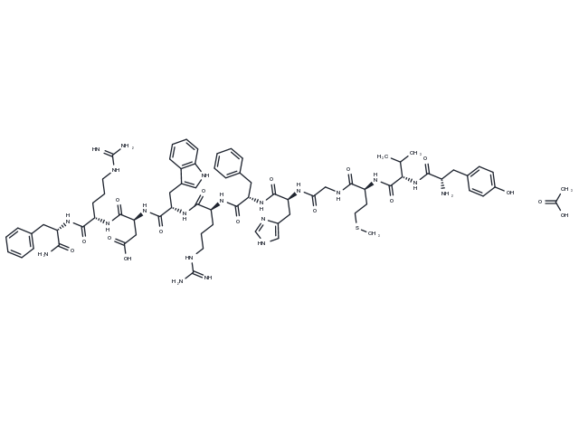 γ-1-MSH, amide acetate (72629-65-3 free base) Chemical Structure