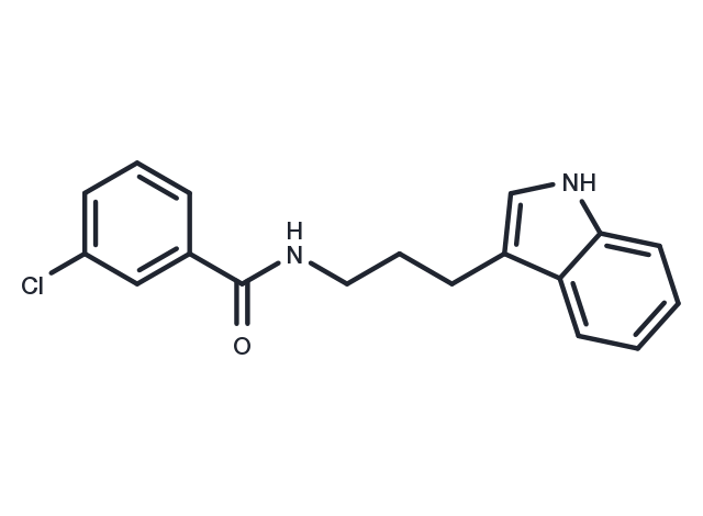 Benzamide, 3-chloro-N-(3-(1H-indol-3-yl)propyl)- Chemical Structure