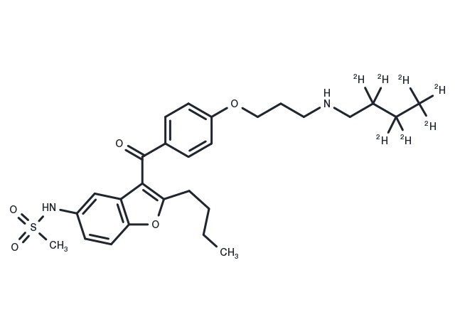 Debutyldronedarone D7 Chemical Structure