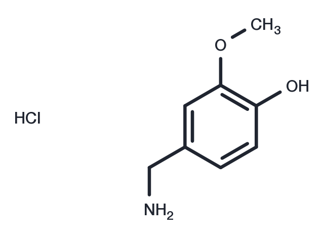 4-Hydroxy-3-methoxybenzylamine hydrochloride Chemical Structure