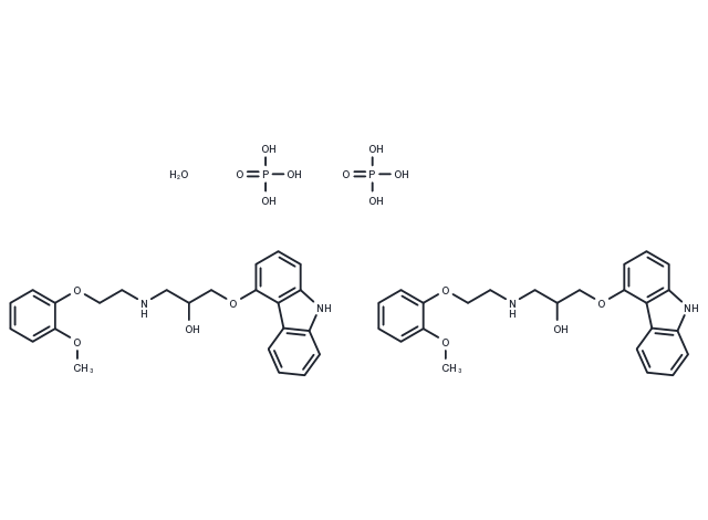 TargetMol Chemical Structure Carvedilol phosphate hemihydrate