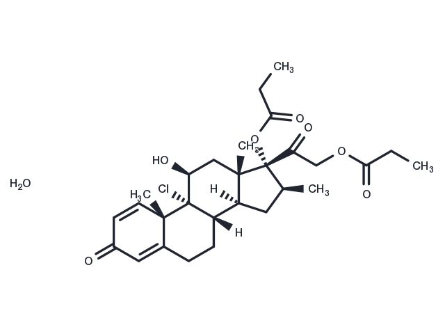 Beclometasone dipropionate monohydrate Chemical Structure