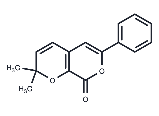 TargetMol Chemical Structure 2,2-Dimethyl-6-phenylpyrano[3,4-b]pyran-8-one