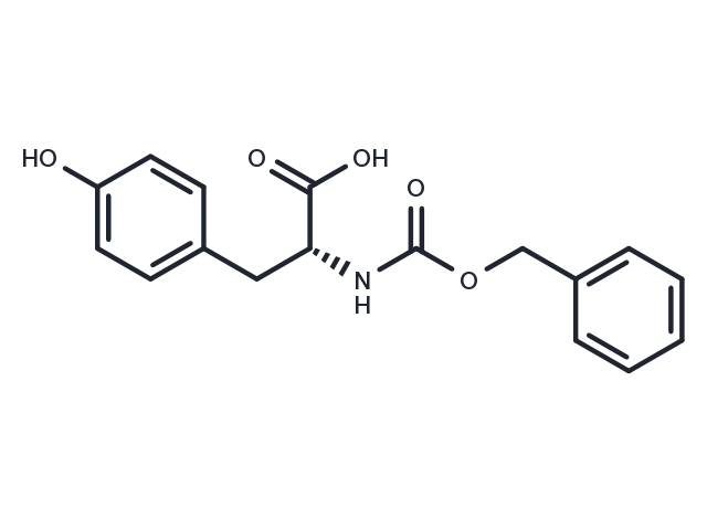 (R)-2-(((Benzyloxy)carbonyl)amino)-3-(4-hydroxyphenyl)propanoic acid Chemical Structure