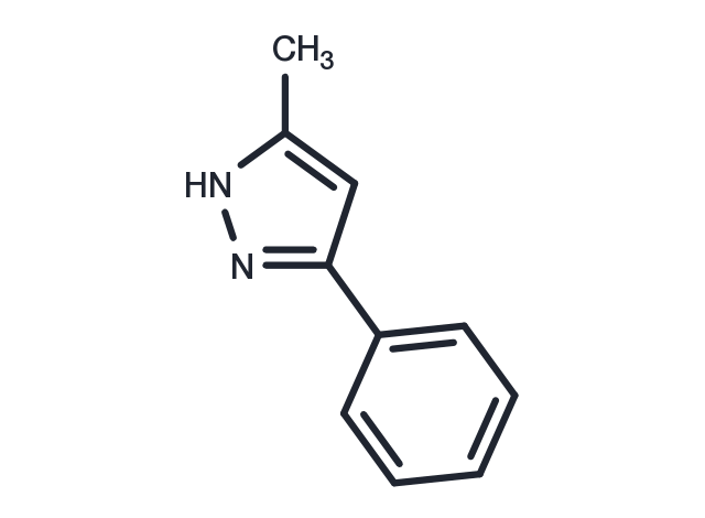 3-Methyl-5-phenyl-1H-pyrazole Chemical Structure