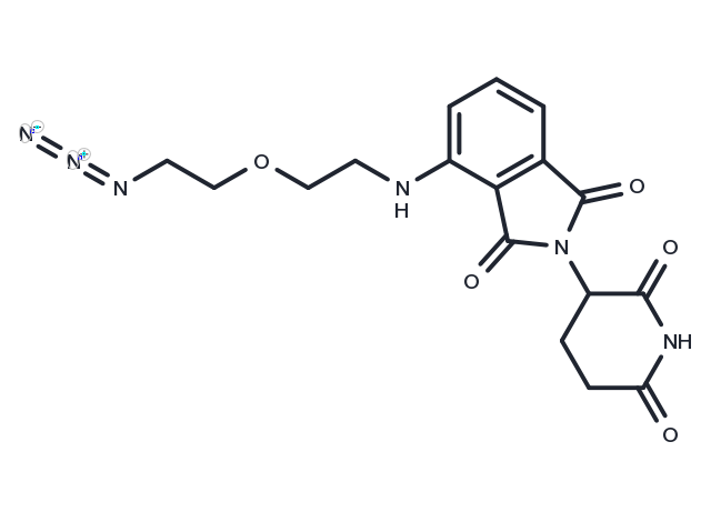 Pomalidomide-PEG1-C2-N3 Chemical Structure