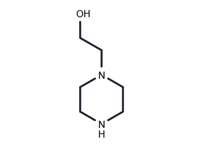 N-(2-Hydroxyethyl)piperazine Chemical Structure