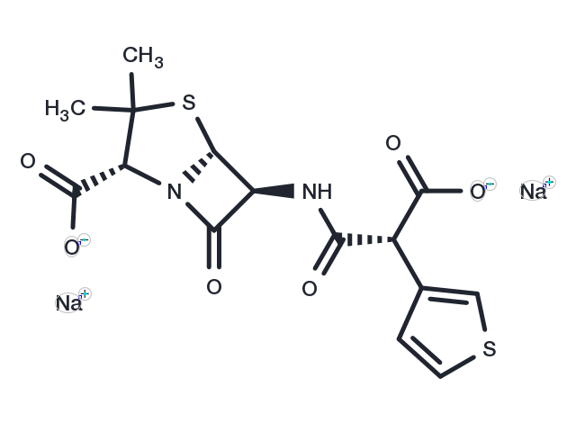 Ticarcillin sodium Chemical Structure
